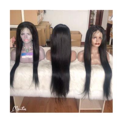 China Silky Straight Wave 26 28 Bone Hair 30 Inch Straight Transparent Lace Front Wig 13x4 Wigs for sale