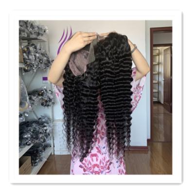 China Luster Lishahair Healthy Natural Deep Wave HD Lace Front Wig 10A+ Grade 13x4/13x6 Deep Wave HD Lace Wigs for sale