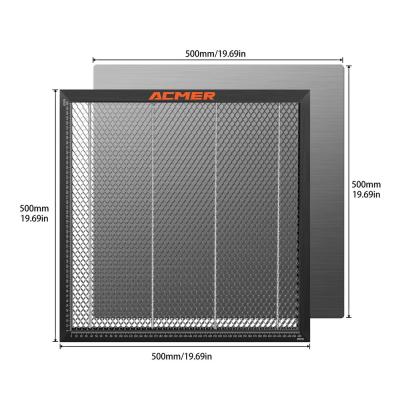 China ACMER Laser Honeycomb Bed 500X500MM Large Area Metal Honeycomb Laser Bed for sale