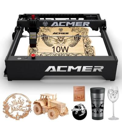 China 10W Wood Laser Cutting Machine 400x410mm Desktop CNC Laser Engraver For Wood for sale