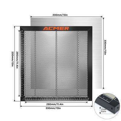 China ACMER Durable Metal Honeycomb Working Table With Pins 330x330mm for sale