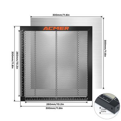 China 300x300mm Honeycomb Working Bed Compatible With CO2 Diode Fiber Laser Engraver for sale