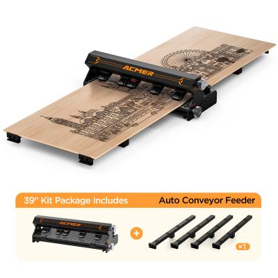 China ACMER Auto Conveyor Feeder Metal Fuselage Design for High Stability Y-Axis Engraving for sale