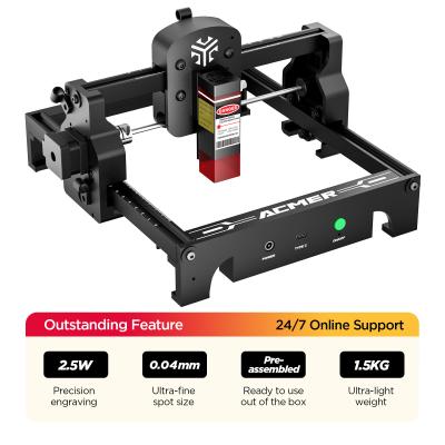 China 0.04*0.04mm Tamaño de la mancha, ACMER S1 portátil máquina de grabado con láser mini, en venta