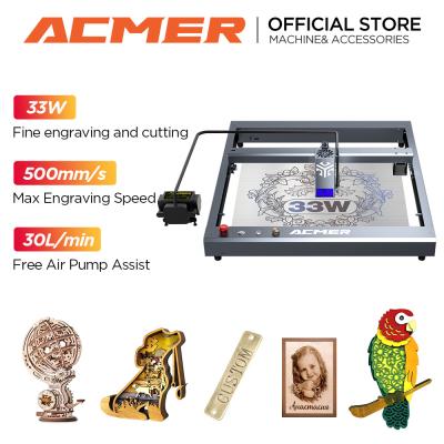 China ACMER P2 33W Laser Engraver Cutting Machines With High Speed 30000mm/min for sale