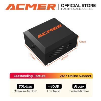 China ACMER C4  Laser Engraver Air Assist Pump EU I US I UK Plug 5.0-5.5 M/s Air Speed for sale