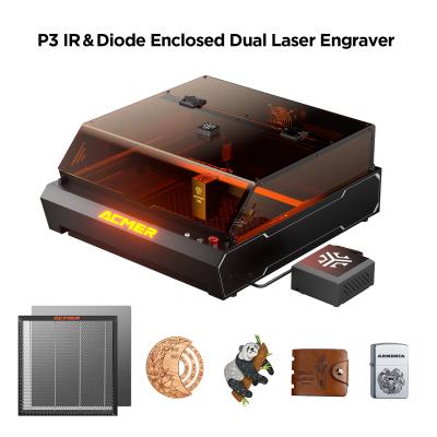 China ACMER P3 Enclosed 2 IN 1 Ultra Precise Laser Cutting Machine with 2592 X 1944 HD Camera for sale