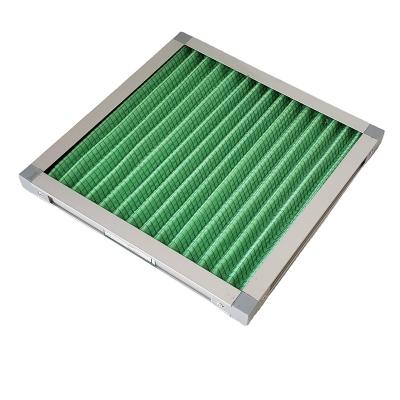 China Cleanroom Factory Wholesale Price HVAC Pre Use G4 Synthetic Fiber Panel Material Pleated Air Filter for sale