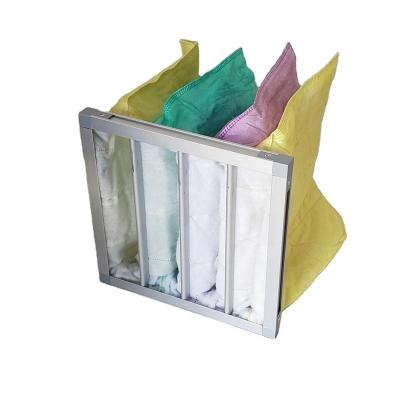 China Cleanroom Pocket Bag HAVC System F6 F7 F5 Pre HEPA Medium Efficient Air Filter Purple Blue Green FilterG3 G4 H11 for sale