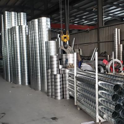 China Industrial Duct Tubing Galvanized Air Spiral Venting Stack Ventilation Tubing Stainless Steel Venting Pipe for sale