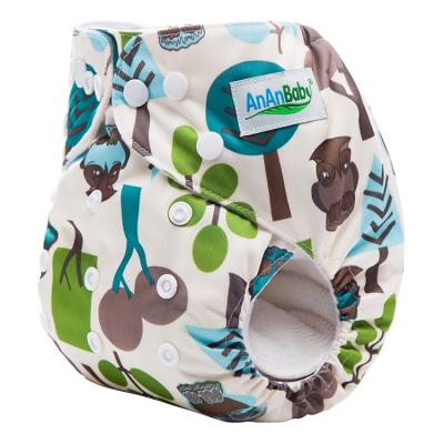 China New Print Cloth Reusable Baby Sleepy Diapers Printed Cloth Cute Printed Diaper Diaper for sale