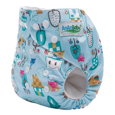 China Printed Eco-Friendly Cloth Baby Pocket Diaper Reusable Diapers for sale