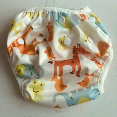 China Printed One Size Adjustable Swim Diaper Reusable Baby Swimming Waterproof Diaper for sale