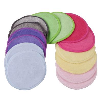 China 2022 Reusable Organic Bamboo Nursing Pad ABSORBENT Washable Contoured Breast Pads With Bag for sale