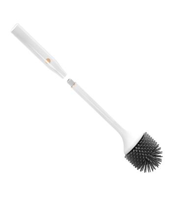 China Hotel Waterproof Long Handle Electric Toilet Brush With Disinfection Function On Base Toilet Cleaner Brush for sale