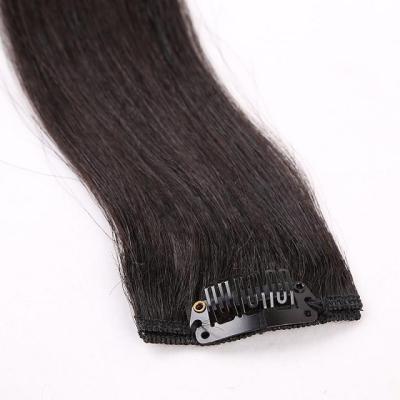 China Silky Straight 100% Virgin Remy Hair Clip In Hair Extension Wholesale Invisible Double Drawn for sale