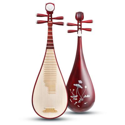 China China made wooden top quality Chinese folk instrument lute the Gic musical instrument red wooden lute for sale