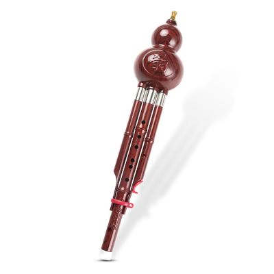 China Professional Resin Maker Chinese Classical Ethnic Musical C Key Hulusi Traditional Groove Gourd Gourd Bamb Flute for sale