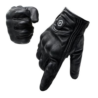 China Sheepskin Fashion Fitness Waterproof Thermal Gloves Outdoor Leather Gloves For Men for sale