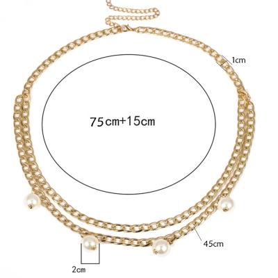 China Fasion Wholesale Hot Sale Can Be Gifts Lady Gold Customized Female Waist Chain, Gift Waist Chain Jewelry Holding Belt for sale