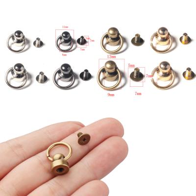 China Accessories for shangtou mobile phone case DIY brass band ring nail and nipple cell phone case accessories bag hardware wholesale for sale