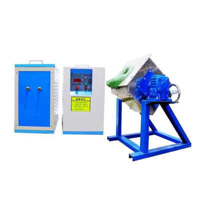 China Manual Dumping Gold And Silver Smelter Medium Frequency Induction Melting Furnace for sale