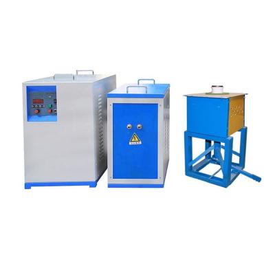 China 45kw Tilting Precious Metal Melting Furnace 500-2300 Degree Steel Induction Furnace for sale