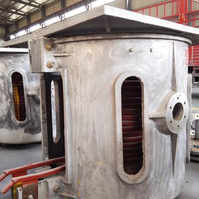 China Aluminum Ingot 500kg Inverter Thyristor Industrial Metal Melting Furnace for sale