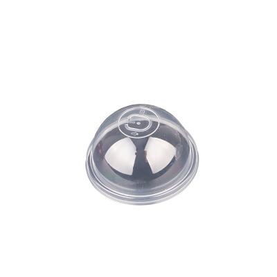 China Non Spill Disposable Plastic Lid 90mm Gauge Universal PET Tea Milk Lid Cup Lid Adjustable Leakproof Lid for sale