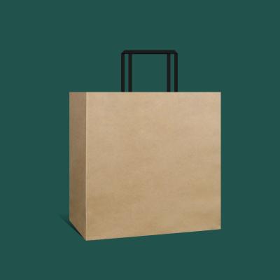 China Biodegradable Custom Logo Craft Print Shopping Clothing Shoe Packaging Cheap Wholesale Brown Paper Gift Packaging Bag for sale