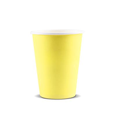 China High Quality 12oz Biodegradable Paper Cup Custom Printed Wallpaper Single Cup Biodegradable Drink Cup for sale