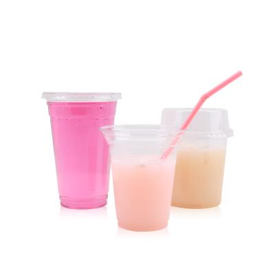 China Wholesale Customized Transparent Disposable Biodegradable Clear Plastic Cups Single Wall PLA Pet Cup 92 93 98mm for sale