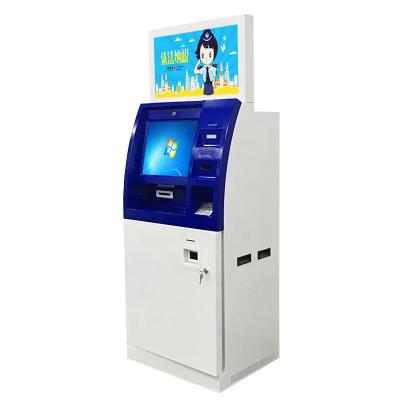 China Indoor Bill Payment Card Recharging Machine with Mobile Card Reader Receipt Printer Refill Kiosk with17inch Touch Screen for sale