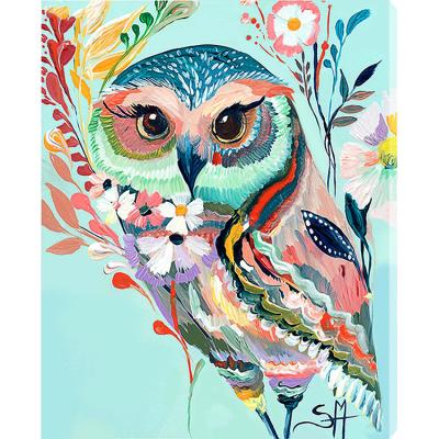 China 2021 Custom Painting Modern Impressionist Art 5d Diamond Painting Owl Diamond Fashion Canvas Art For Home Decoration for sale