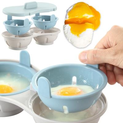 China Viable Microwavable Egg Poacher, Egg Cooker with Dishwashable Measuring Cup, Egg Maker Poached Egg Steamer Kitchen Instrument for sale