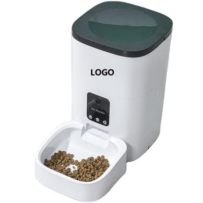 China New Design Automatic Pet WIfi Cat Food Dispenser Pet Feeder Large Capacity Smart Automatic Feeder 4L With Camera for sale