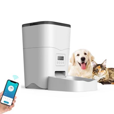 China Custom Automatic Cat Feeder 3L Automatic Dry Pet Food Dispenser with 10s Voice Recorder for Small and Medium Pets for sale