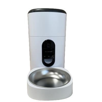 China New Design Auto Camera Pet Driver Cat Automatic Feeder 4L Remote Smart Pet Food Dispenser with App Control for sale