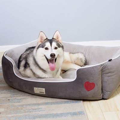 China Breathable Custom Logo Pet Hammock Bed Flannel Bed Premium Pet Dog Bed Anti mites for sale