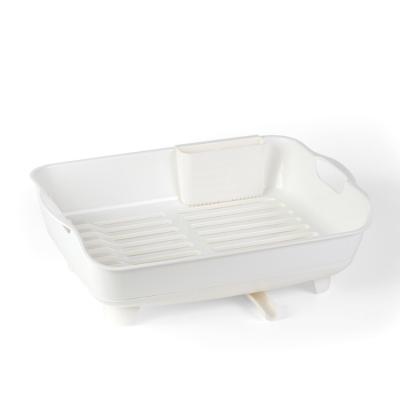 China Wholesale Plastic Dish Rack Viable 2 Tier Dish Rack Drying Kitchen Plastic Storage Over Sink Plastic Dish Rack for sale