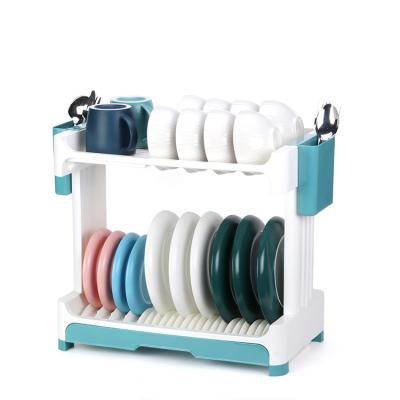 China Stored Dish Dish Bowl Cups Administer Storage Rack Dish Rack Plastic Dustproof Spoon Kitchen Drying Plastic Dustproof Dish Rack for sale