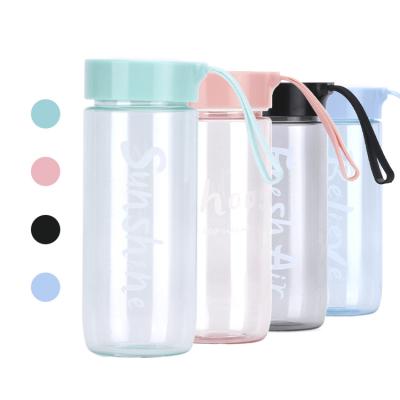 China Bpa Free Plastic Custom Water Bottle 550ml Wholesale Leakproof Cute Tritan Water Bottle for sale