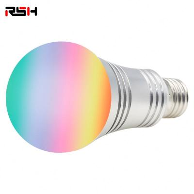 China 9W WiFi Bulb Lamp Residential Smart Bulb E27 RGB Dimmable Wireless Remote Control Light For Echo Alexa Google Home for sale