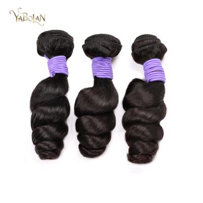 China Good Quality Loose Wave Raw Hair Made In China Top Quality Black Hair Natural Raw Bundle Hair Loose Wave Hair for sale