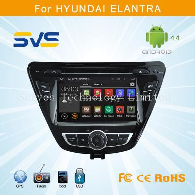 China Android 4.4 car dvd player GPS navigation for Hyundai Elantra 2014 2015 double din radio for sale