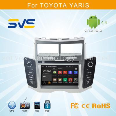 China Android 4.4 car dvd player for Toyota Yaris car GPS navigation system 1080P 7 inch 2 din for sale