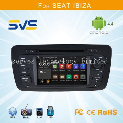 China Android car dvd player for Seat Ibiza 2009-2013 GPS navigation 1024*600 touch screen 7inch for sale