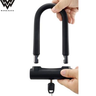 China Steel Bike U-lock Bicycle Security Anti-theft Lock With Steel Cable for sale