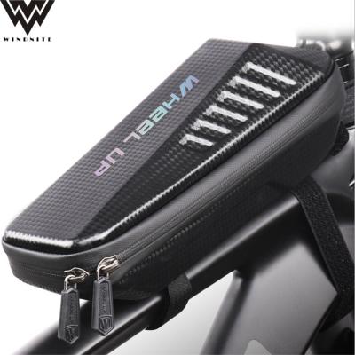 China Wallet Fashion EVA Hard Shell Bicycle Bag Reflective View Front 7 Inch Phone Tool Bag for sale