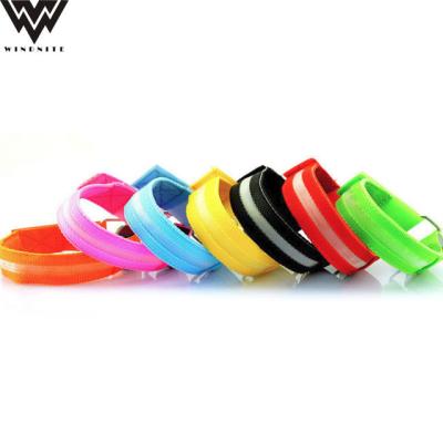 China Sports Stadiums Safety Warning Sport Running Reflective LED Armband Lights Glow Tape Strap Tape For Running Cycling for sale